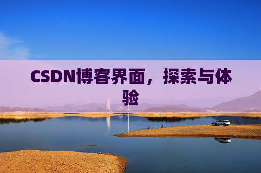 CSDN博客界面，探索与体验